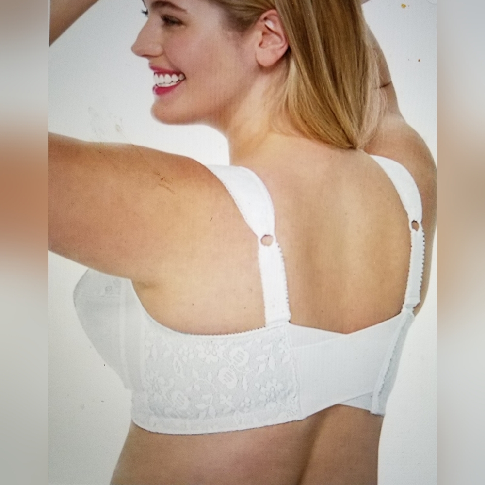 NWOT PLAYTEX WOMENS 18 HOUR WIRE FREE BRA FLEX BACK BRA FRONT CLOSE - Picture 2 of 6